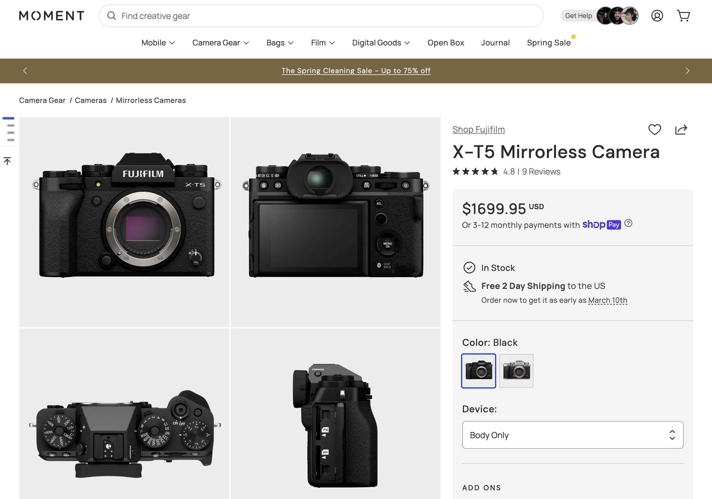 X-T5 Mirrorless Camera.png